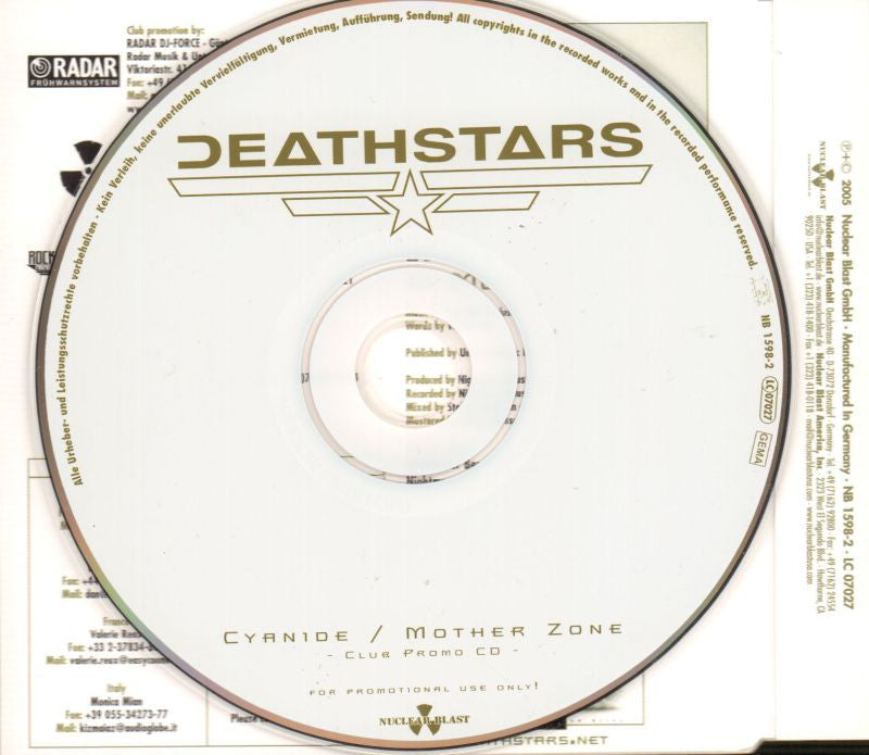 Cyanide/ Mother Zone-Nuclear-CD Single-New