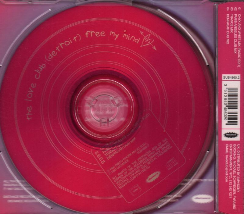 Free My Mind-Distance-CD Single-New