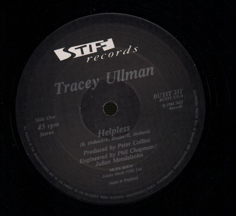 Helpless-Stiff-12" Vinyl P/S-VG+/Ex-