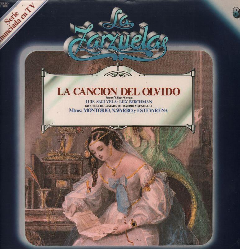 La Zarzuelas-La Canicion Del Olvido Narvarro Estevarena-Zacosa-Vinyl LP