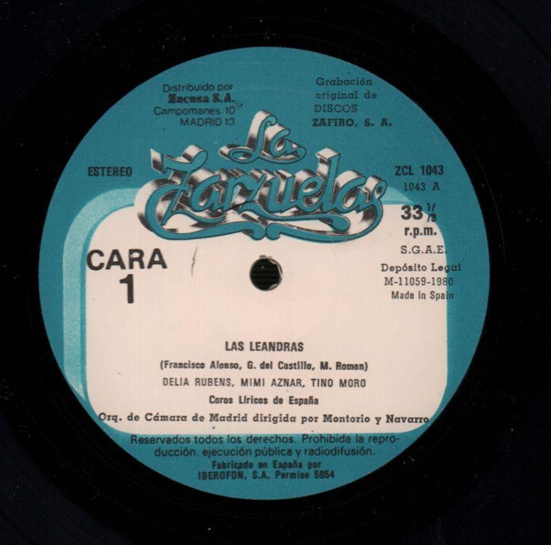 Las Leandras Alma De Dios Navarro-Zacosa-Vinyl LP-VG/Ex+