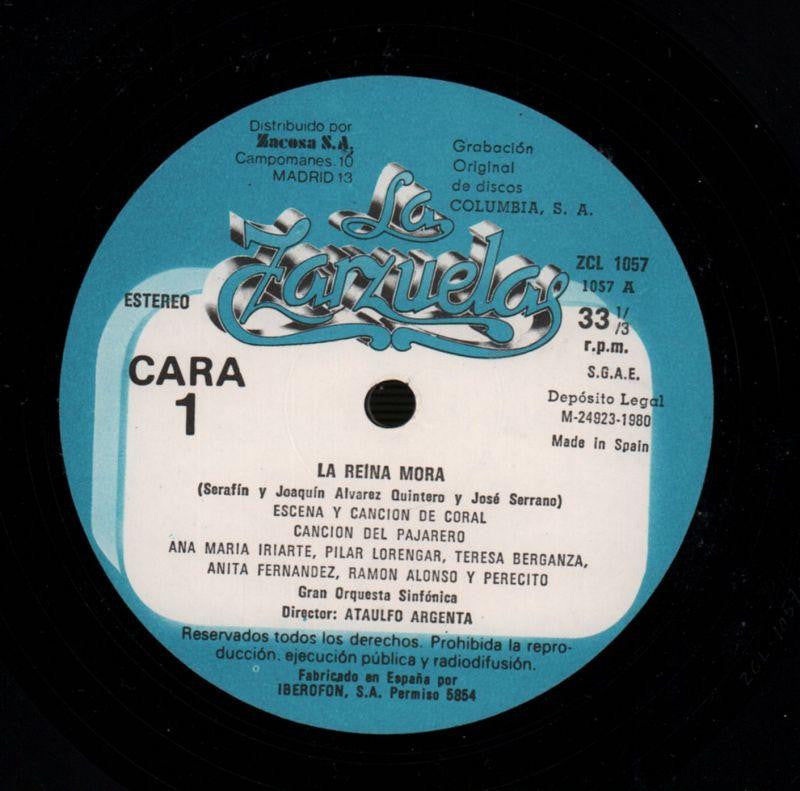 La Reina Mora Ataulfo Argenta-Zacosa-Vinyl LP-VG/Ex+