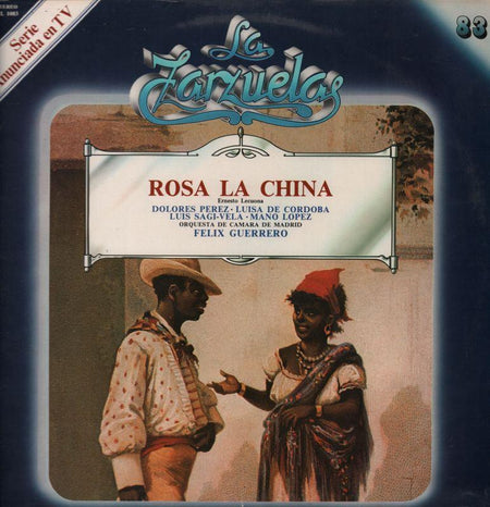 La Zarzuelas-Rosa La China Felix Guerrero-Zacosa-Vinyl LP-VG/Ex+