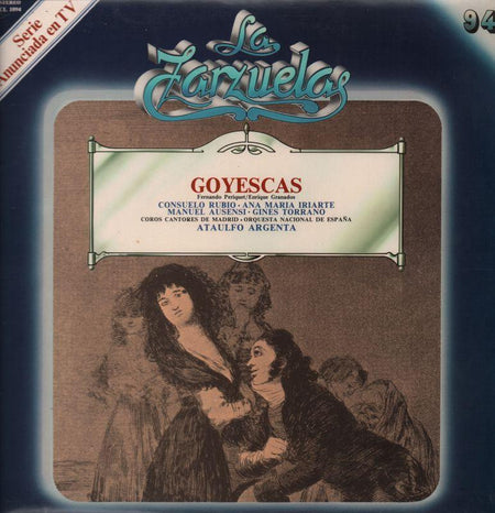 La Zarzuelas-Goyescas Argenta-Zacosa-Vinyl LP