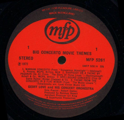Big Concerto Movie Themes, & His Orchestra-EMI-Vinyl LP-VG+/NM