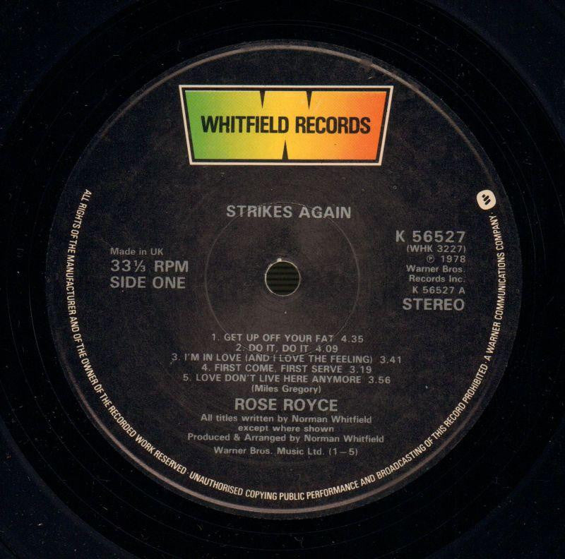 Strikes Again-Whitfield-Vinyl LP Gatefold-VG/VG