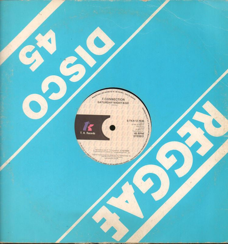 T Connection-Saturday Night / Prisoner Of My Mind-T.K-12" Vinyl-G/G
