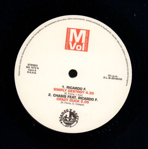 Mas Volumen E.P.-Blanco Y Negro-12" Vinyl-VG/Ex