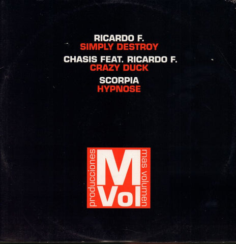Various Electronica-Mas Volumen E.P.-Blanco Y Negro-12" Vinyl