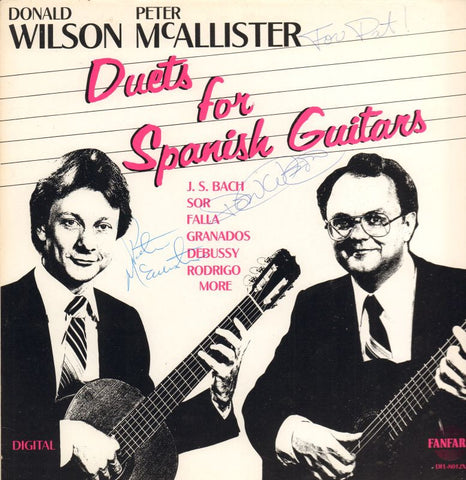 Donald Wilson And Peter McAllister-Duets For Spanish Guitars-Fanfare-Vinyl LP-VG/Ex