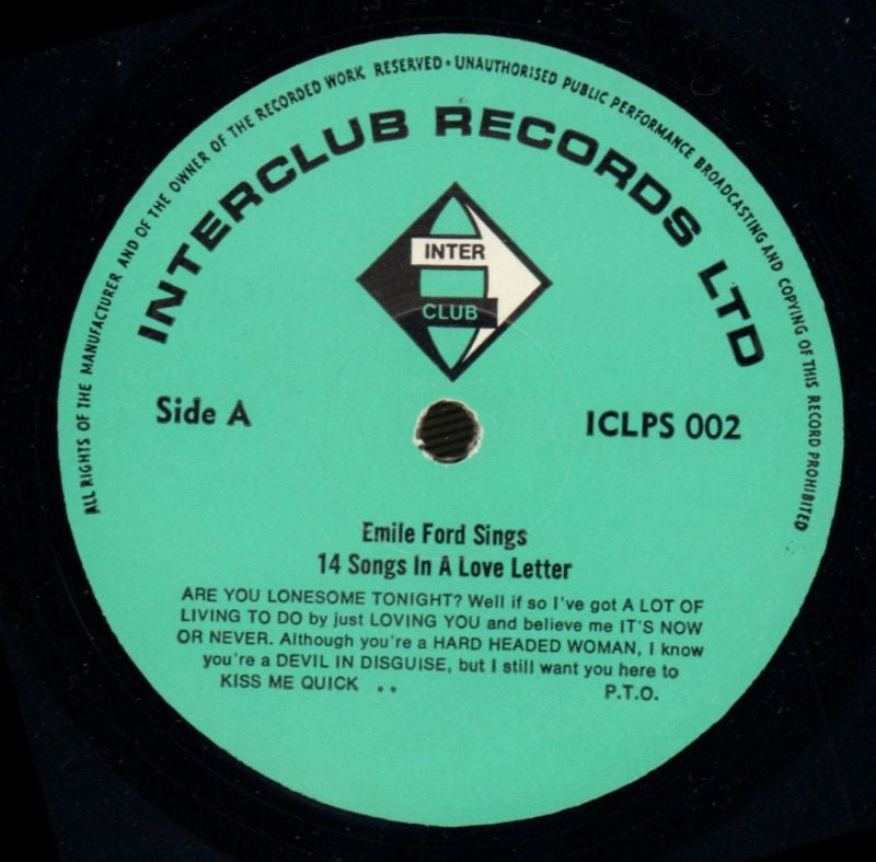 Love Letter-Interclub-Vinyl LP-VG/VG