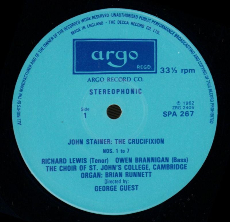 The Crucifixion-Argo-Vinyl LP-Ex/Ex