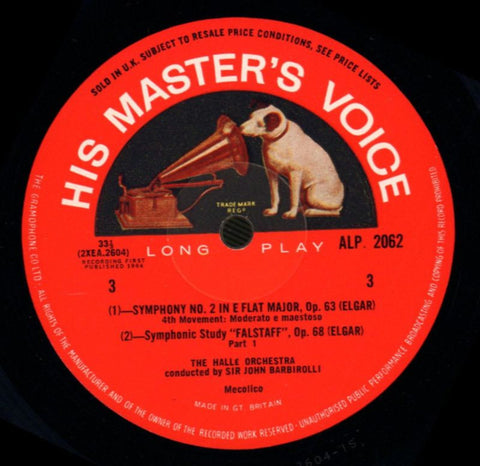 Symphony No.2 Record 2-HMV-Vinyl LP-Ex-/NM