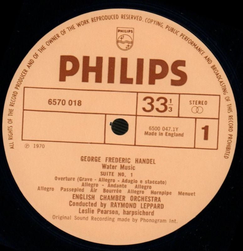 Water Music-Philips-Vinyl LP-Ex+/NM