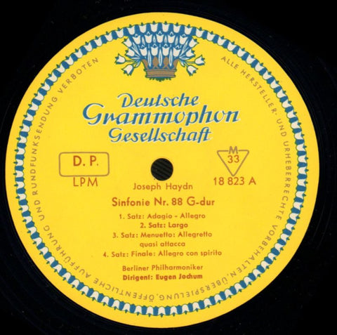 Sinfonien Nr.88/ 98-Deutsche Grammophon-Vinyl LP-VG/NM