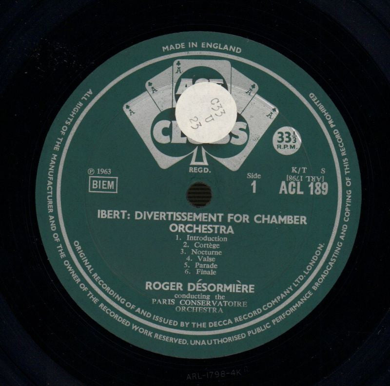 Divertissement-Decca-Vinyl LP-VG/VG