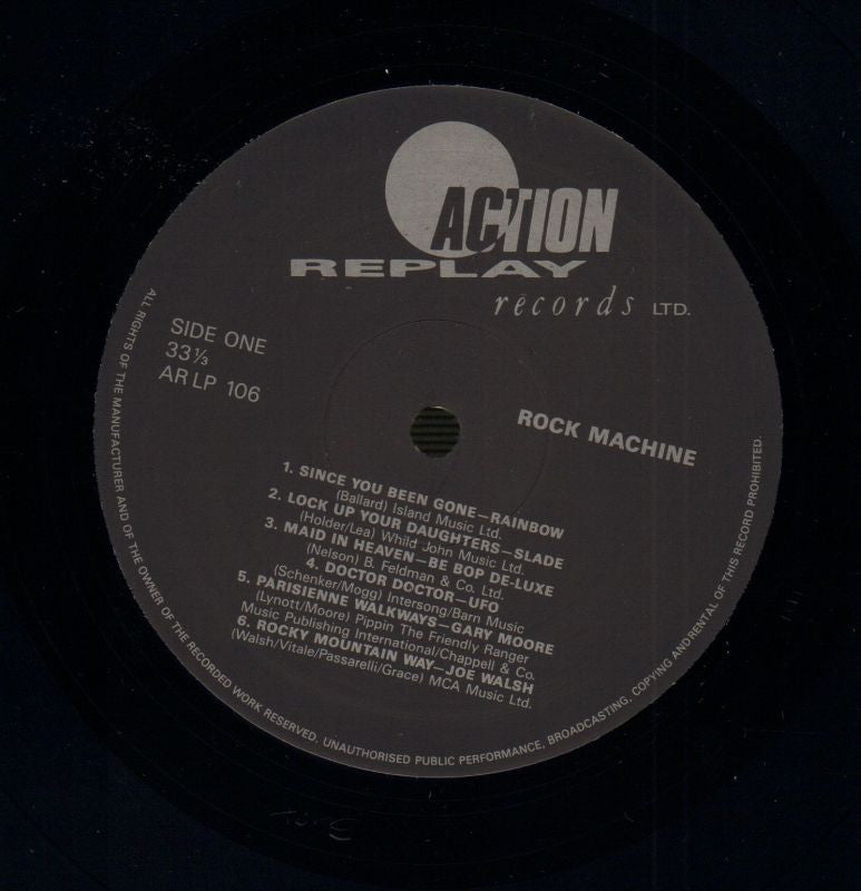 Rock Machine-Action Replay Records-Vinyl LP-M/M