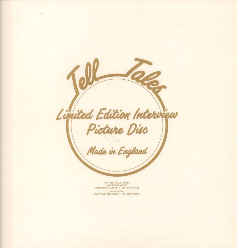 Limited Edition Interview-Tell Tale-12" Vinyl Picture Disc-Ex