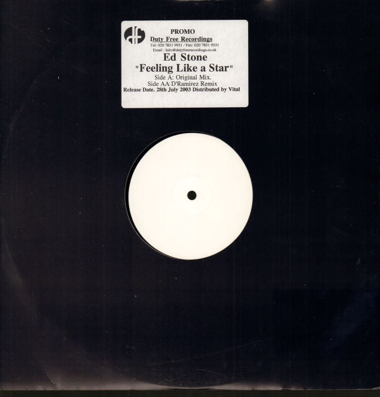 Ed Stone-Feeling Like A Star-Duty Free-12" Vinyl-NM/NM