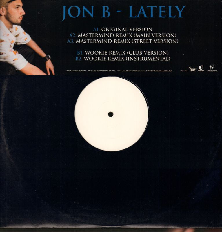Jon B-Lately-Sanctuary-12" Vinyl-M/M