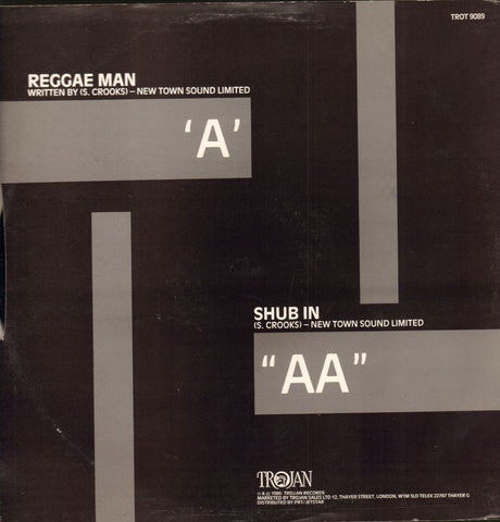 Reggae Man-Trojan-12" Vinyl P/S-NM+/NM+