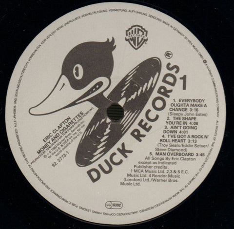 Money And Cigarettes-Duck-Vinyl LP-VG/VG