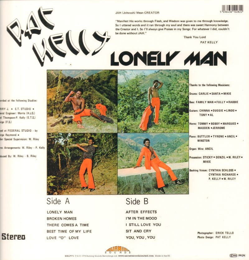 Lonely Man-Burning Sounds-Vinyl LP-M/M