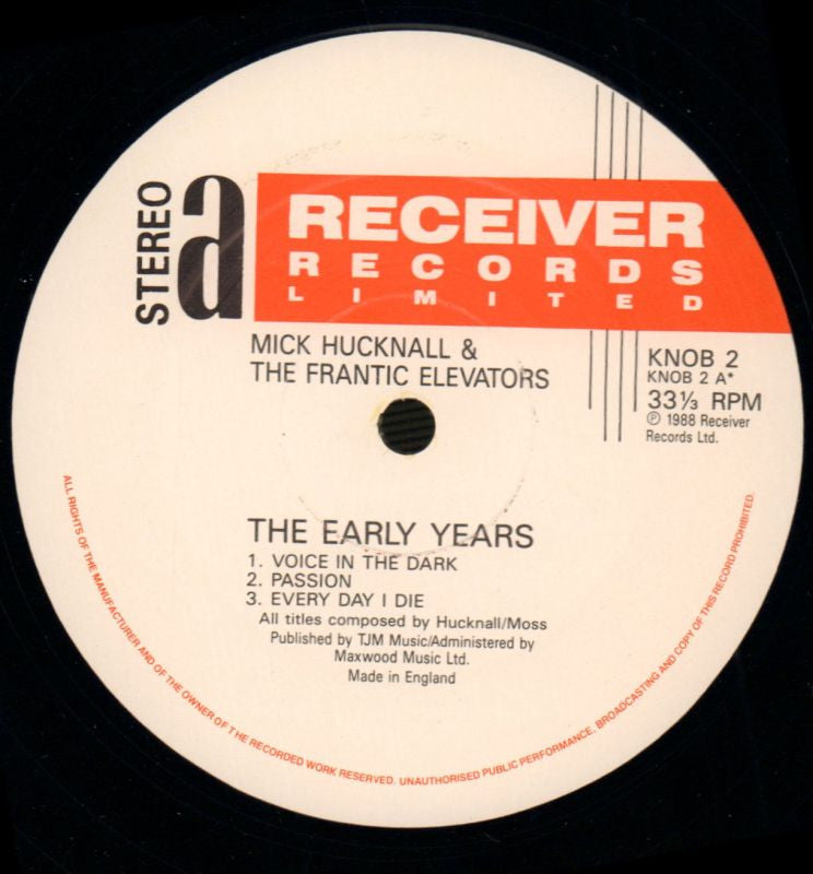 The Early Years-Receiver-2x12" Vinyl LP-Ex/NM