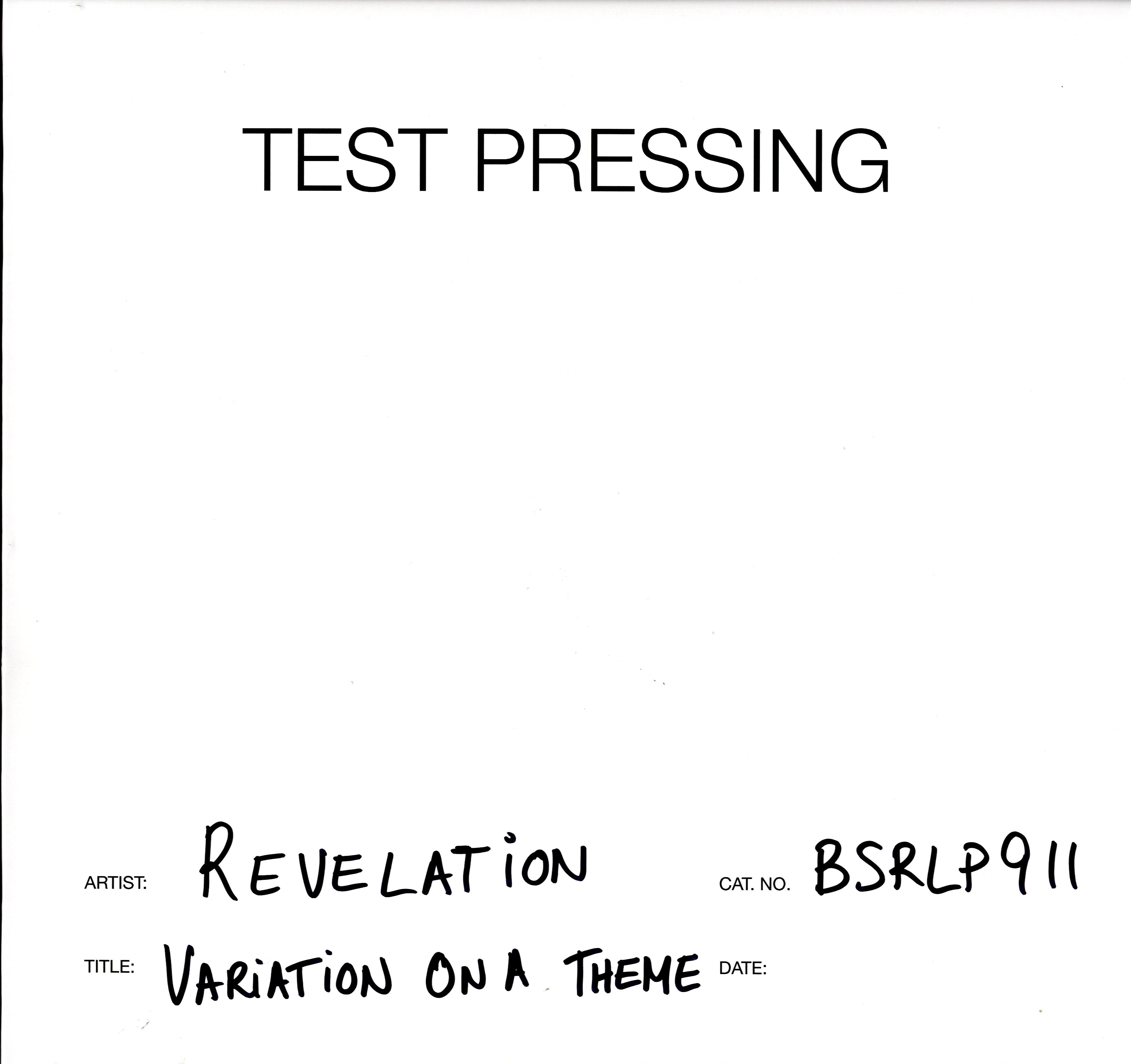 Variation On A Theme-Burning Sounds-Vinyl LP