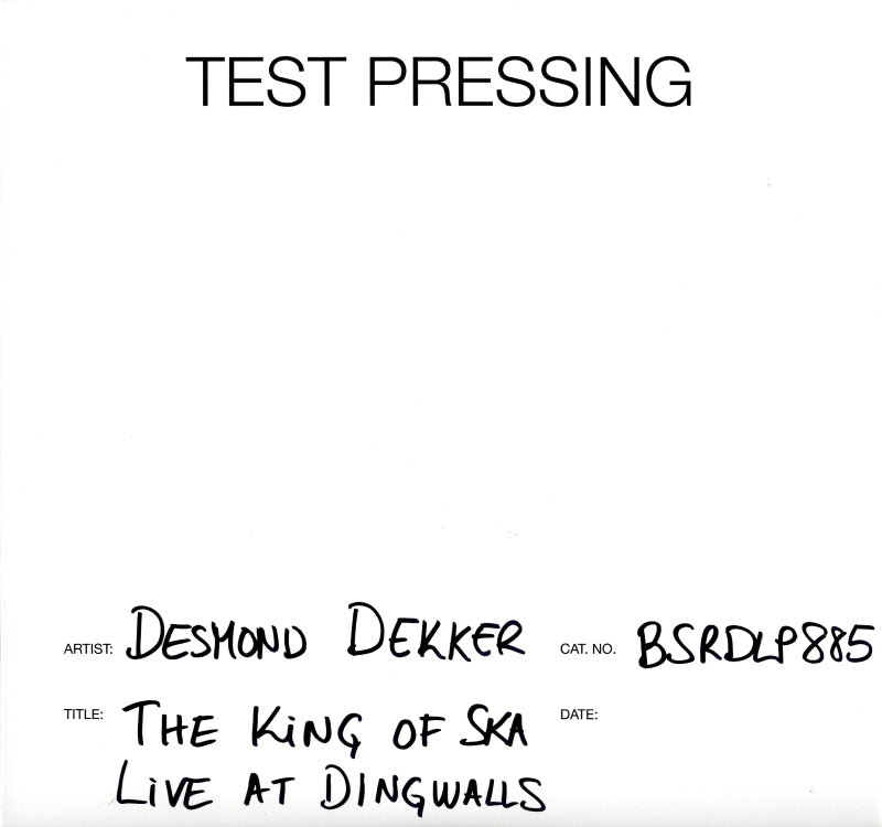 The King Of Ska - Live At Dingwalls-Burning Sounds-2x12" Vinyl LP