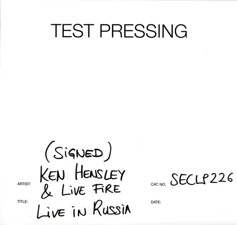 Live in Russia-Secret-2x12" Vinyl LP SIGNED Test Pressing-M/M