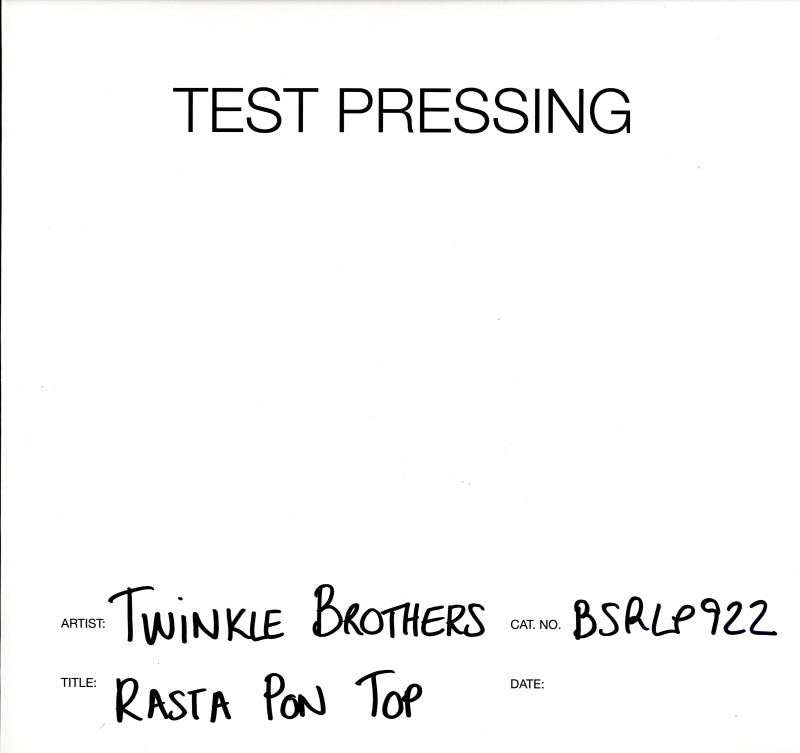 Rasta Pon Top-Burning Sounds-Vinyl LP Test Pressing-M/M