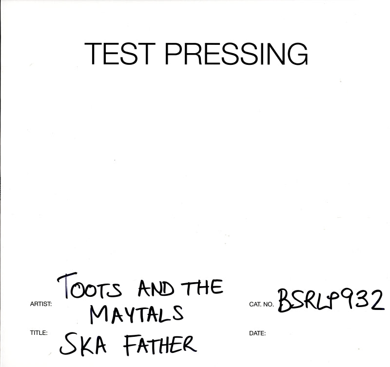 Ska Father-Burning Sounds-Vinyl LP Test Pressing-M/M