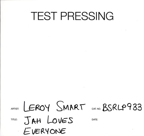 Jah Loves Everyone-Burning Sounds-Vinyl LP Test Pressing-M/M