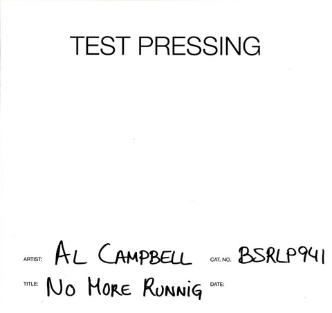 No More Running-Burning Sounds-Vinyl LP Test Pressing-M/M