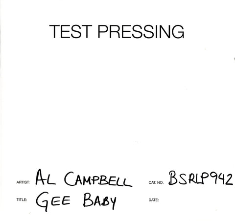 Gee Baby-Burning Sounds-Vinyl LP Test Pressing-M/M