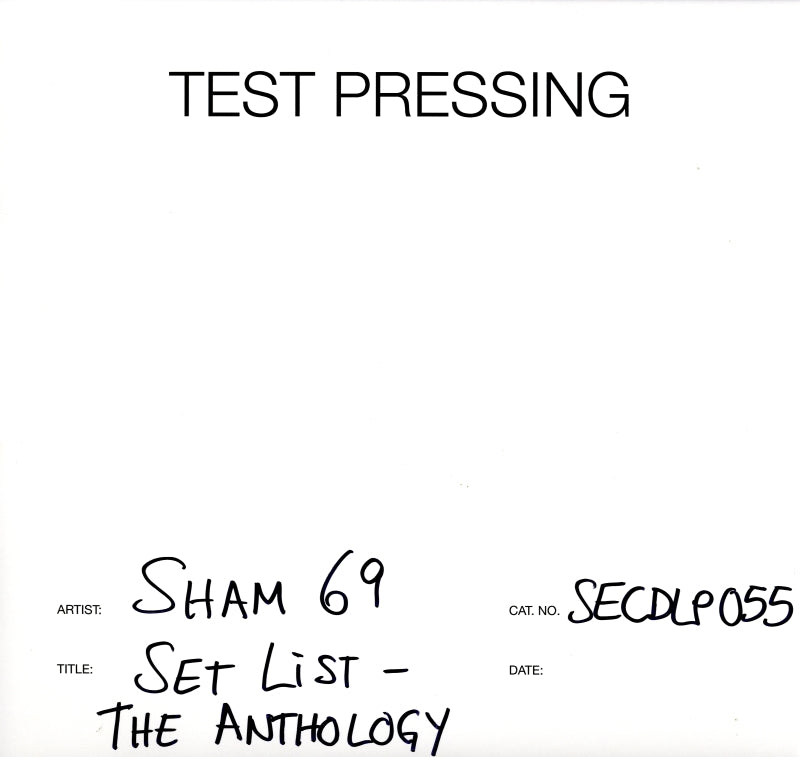 Set List - The Anthology-Secret-2x12" Vinyl LP Test Pressing-M/M