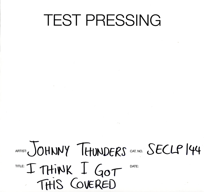 I Think I Got This Covered-Secret-Vinyl LP Test Pressing-M/M