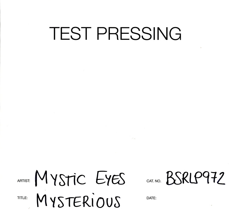 Mysterious-Burning Sounds-Vinyl LP Test Pressing-M/M