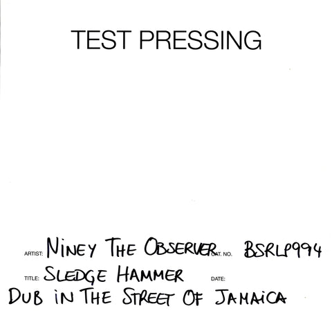 Sledge Hammer Dub In The Street of Jamaica-Burning Sounds-Vinyl LP Test Pressing-M/M