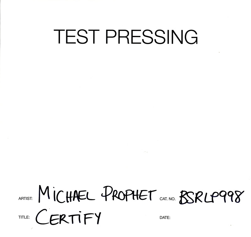 Certify-Burning Sounds-Vinyl LP Test Pressing-M/M