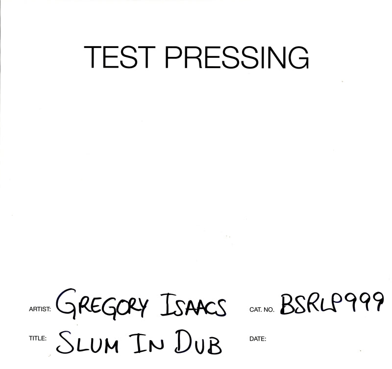 Slum In Dub-Burning Sounds-Vinyl LP Test Pressing-M/M