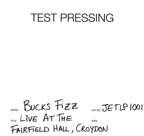 Live At The Fairfield Hall, Croydon-Jet-Vinyl LP Test Pressing-M/M