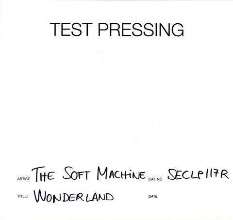 Wonderland-Secret-Vinyl LP Test Pressing-M/M