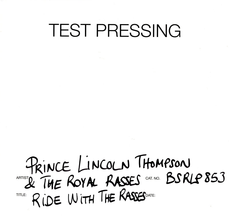 Ride With The Rasses-Burning Sounds-Vinyl LP Test Pressing-M/M