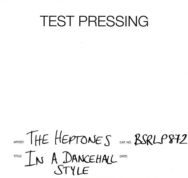 In A Dancehall Style-Burning Sounds-Vinyl LP Test Pressing-M/M