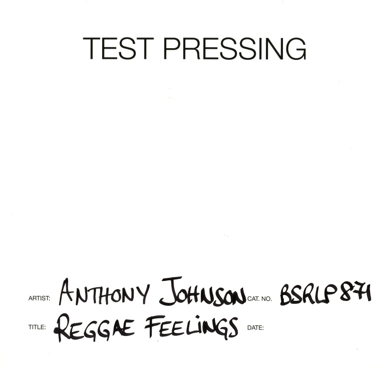Reggae Feelings-Burning Sounds-Vinyl LP Test Pressing-M/M