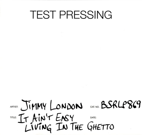 It Ain’t Easy Living In The Ghetto-Burning Sounds-Vinyl LP Test Pressing-M/M