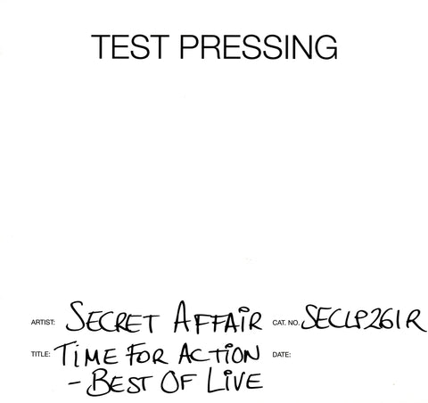 Time For Action - Best Of Live-Secret-Vinyl LP Test Pressing-M/M