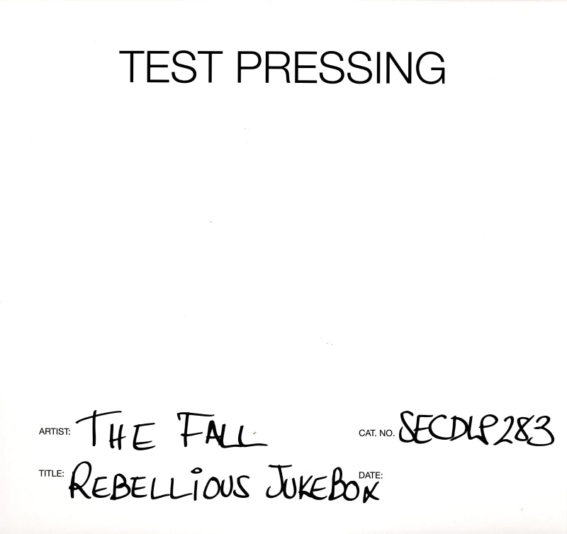Rebellious Jukebox-Secret-3x12" Vinyl LP Test Pressing-M/M